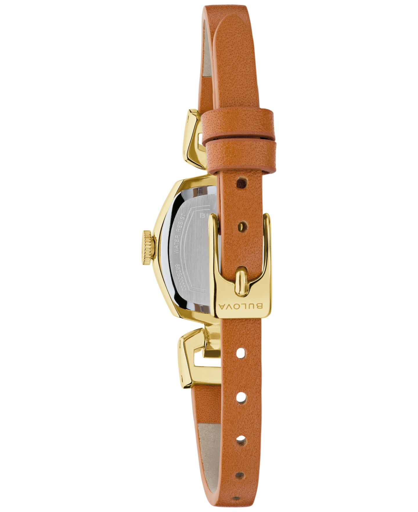 Женские часы Bulova Goddess of Time Jackie Brown Leather Strap Watch 18mm — фото 3