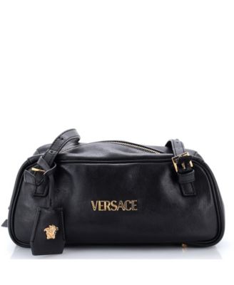 Large Tag Bowling Bag Leather