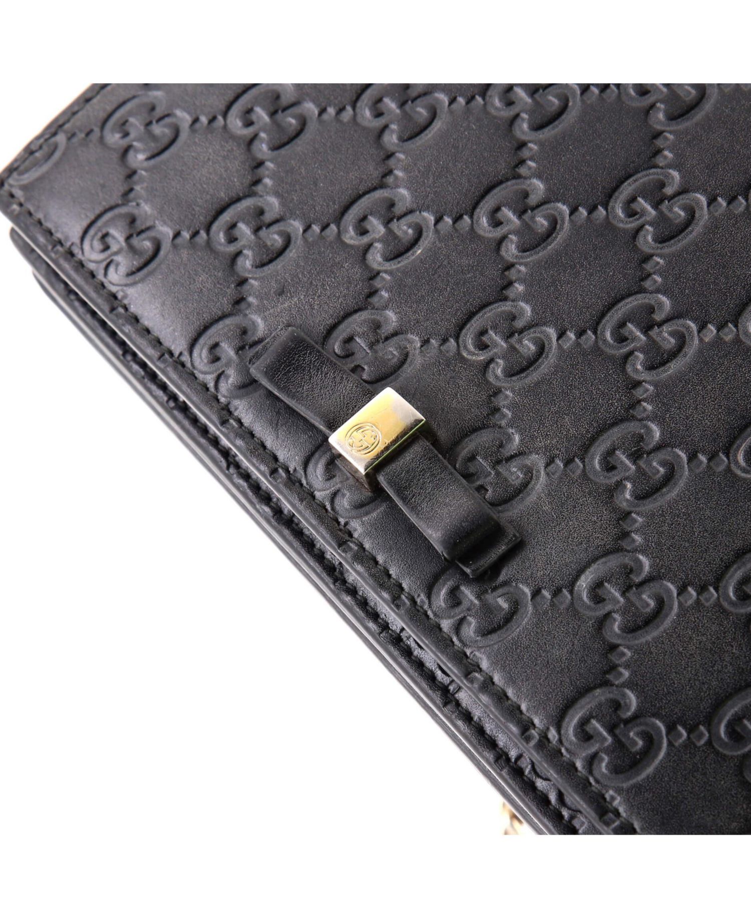 Signature Wallet on Chain Guccissima Leather