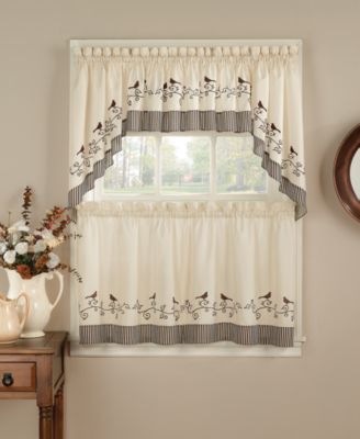 Birds Valance Swag Tier Pair Collection
