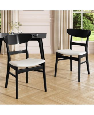 2 Upholstered Dining Chairs.