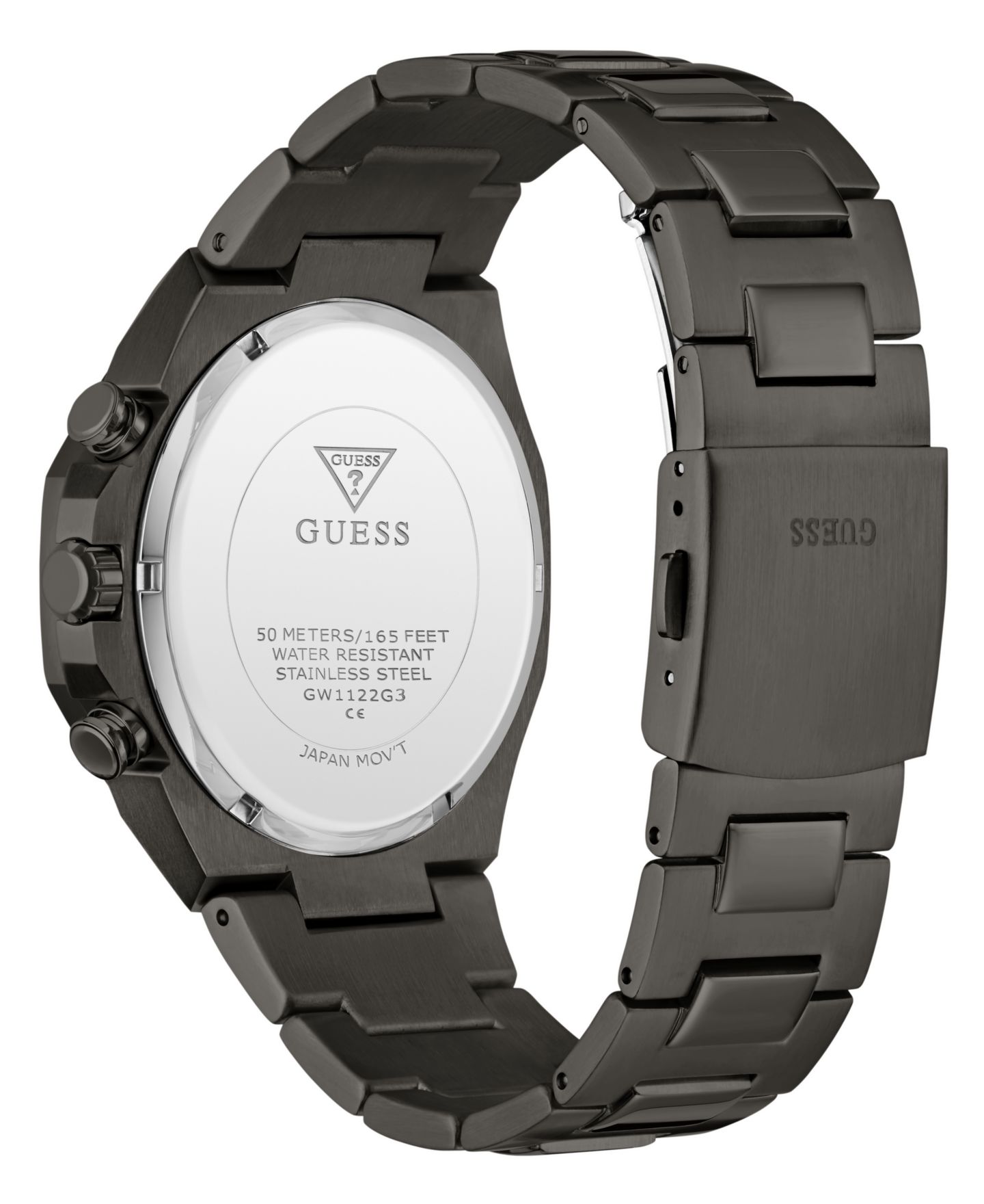 Мужские часы GUESS Quartz Gunmetal Stainless Steel 42mm — фото 2