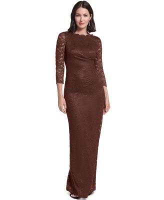 Women's Lace 3/4 Sleeve Sheath Dress
