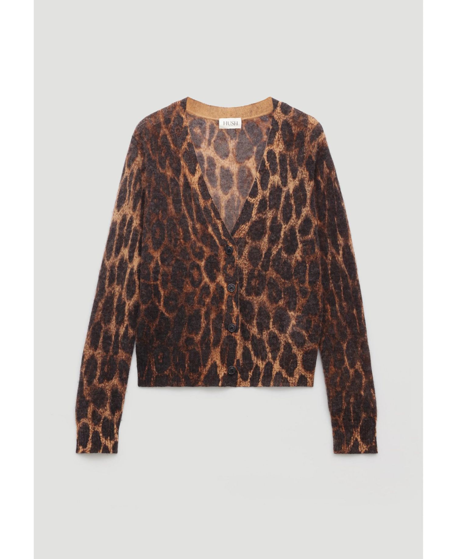 Women's Cynthia Leopard Print Knitted Cardigan
