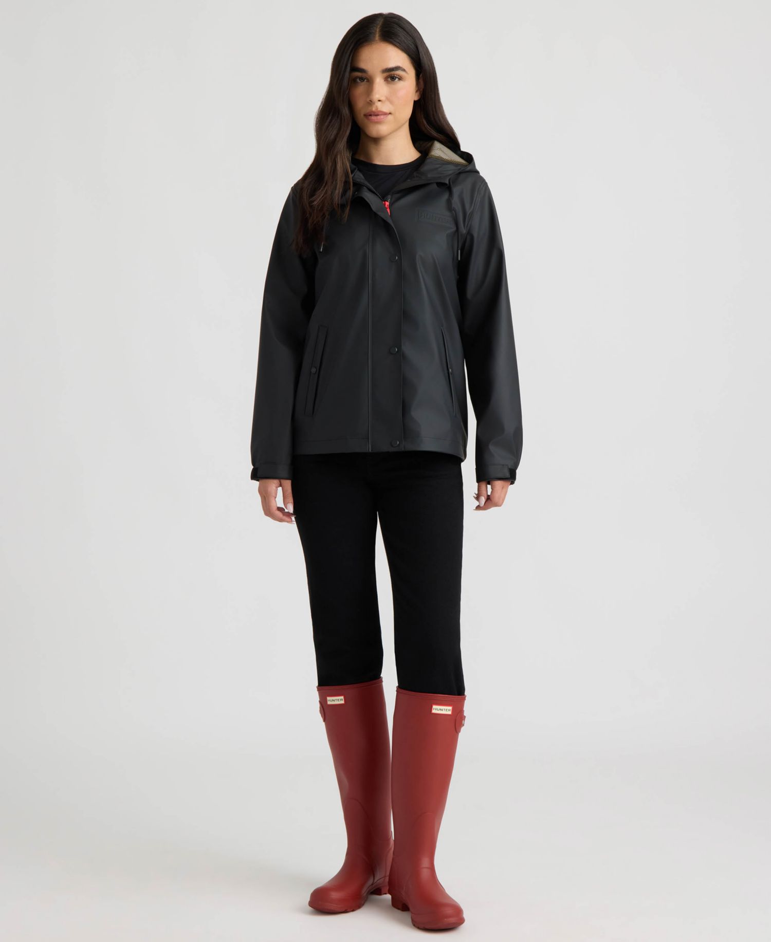 Women's Dina Rubberized Hooded Waterproof Jacket