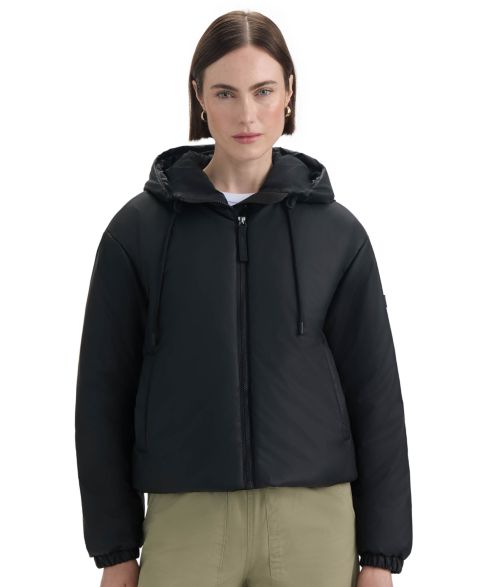 Женская куртка Hunter Short Puffer, цвет: Чёрный