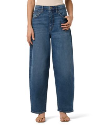 Women's High-Rise Wide-Leg Barrel-Leg Jeans