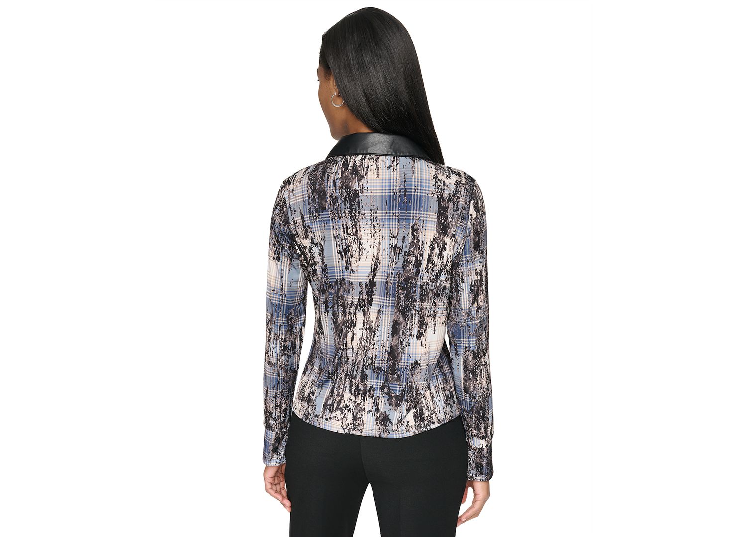 Women's Collared Button-Up Long-Sleeve Sweater