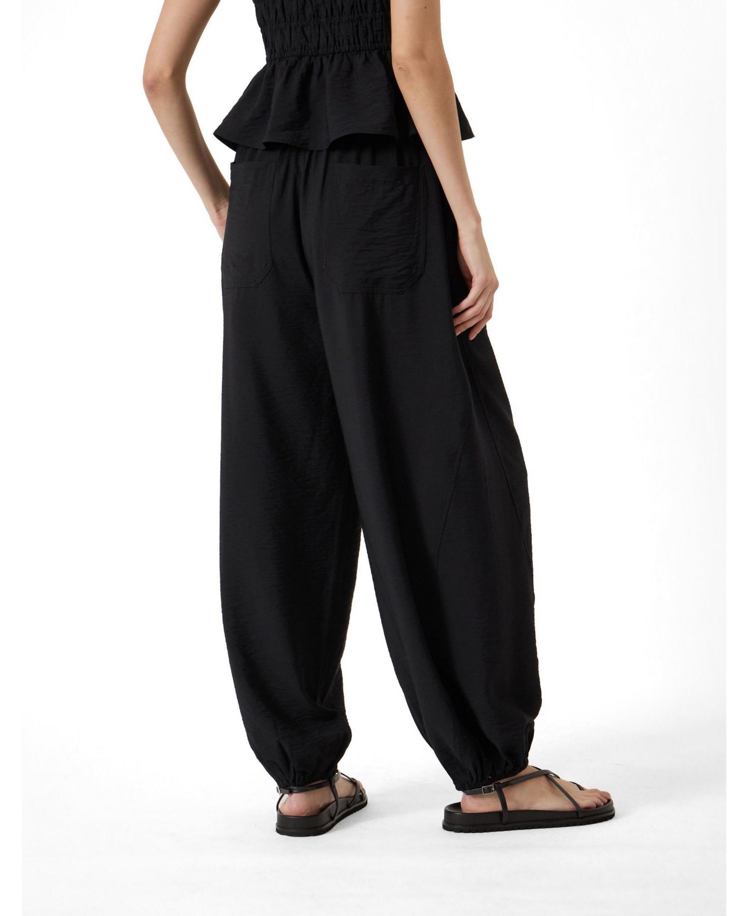 Women's Amaris Bubble-Hem High-Rise Pull-On Pants