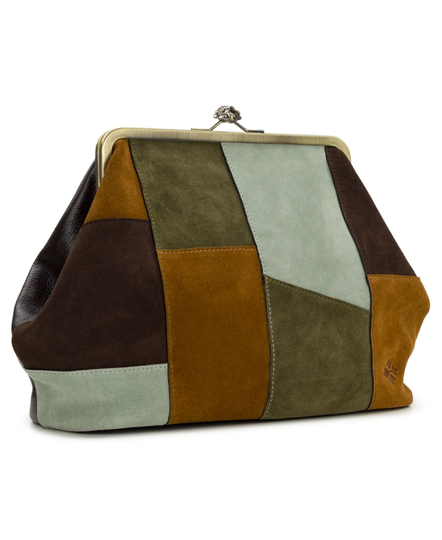 Женская сумка Patricia Nash Vivienne Suede Medium Patchwork Frame Crossbody, цвет: Замшевый — фото 3