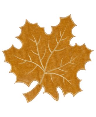 Textured Fabric Leaf Placemat