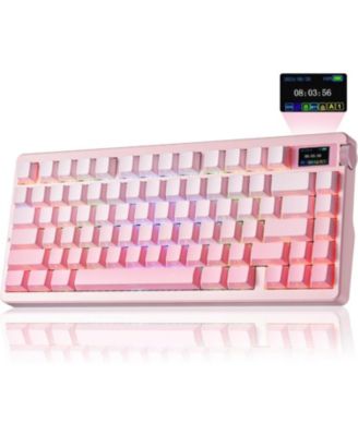 Nova75 Tri-Mode Gaming Keyboard - 75% Gasket Layout, TFT Smart Display, 8000mAh Battery, Hot-Swappable