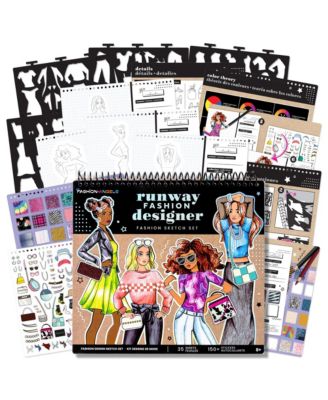 Design: Sketch Set - Runway Fashion Designer Spiral-Bound Fashion Design Kit with 35 Sketch Sheets