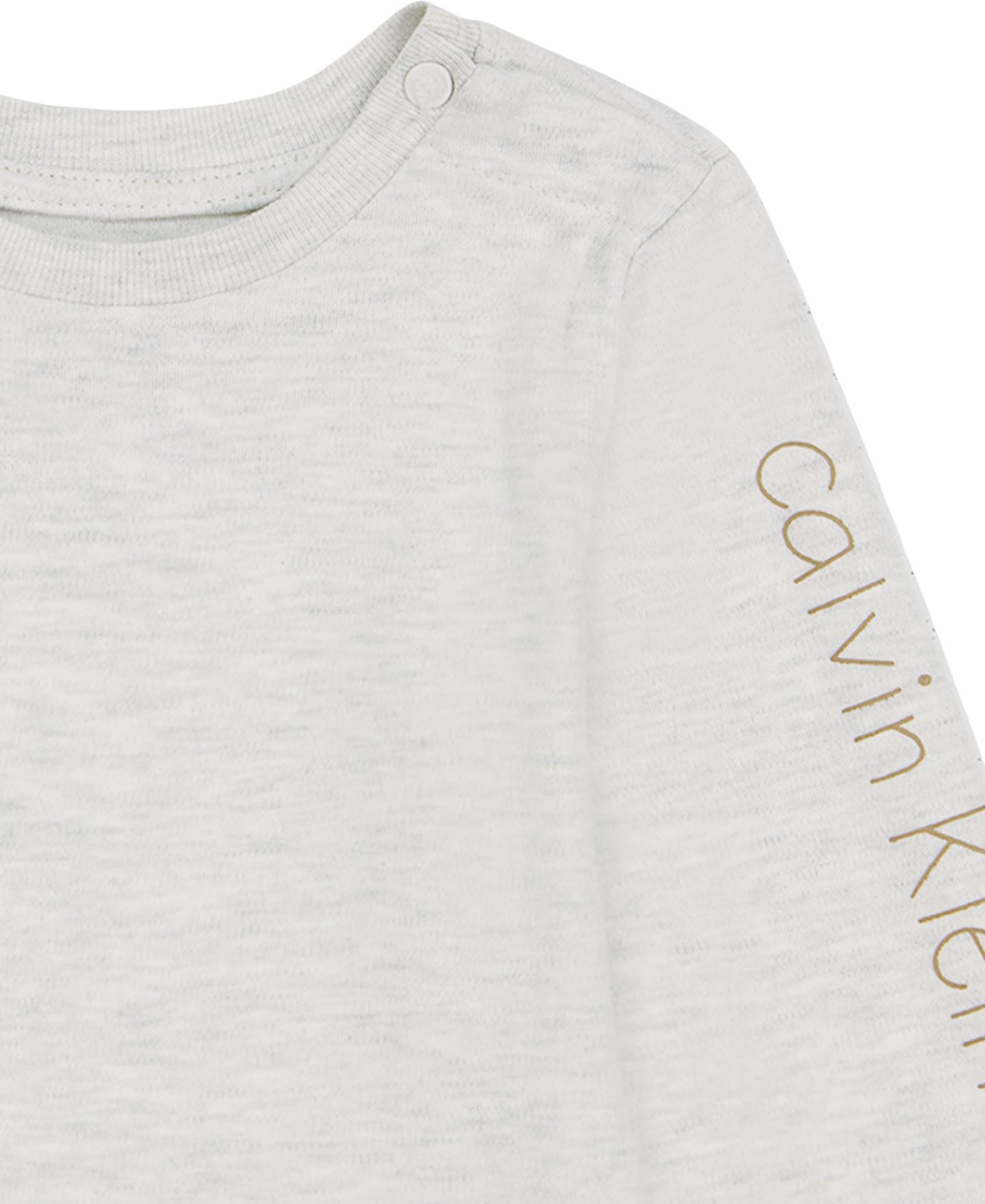 Детский комплект Calvin Klein: боди с длинным рукавом и полукомбинезон без рукавов, цвет: Серо-коричневый — фото 7