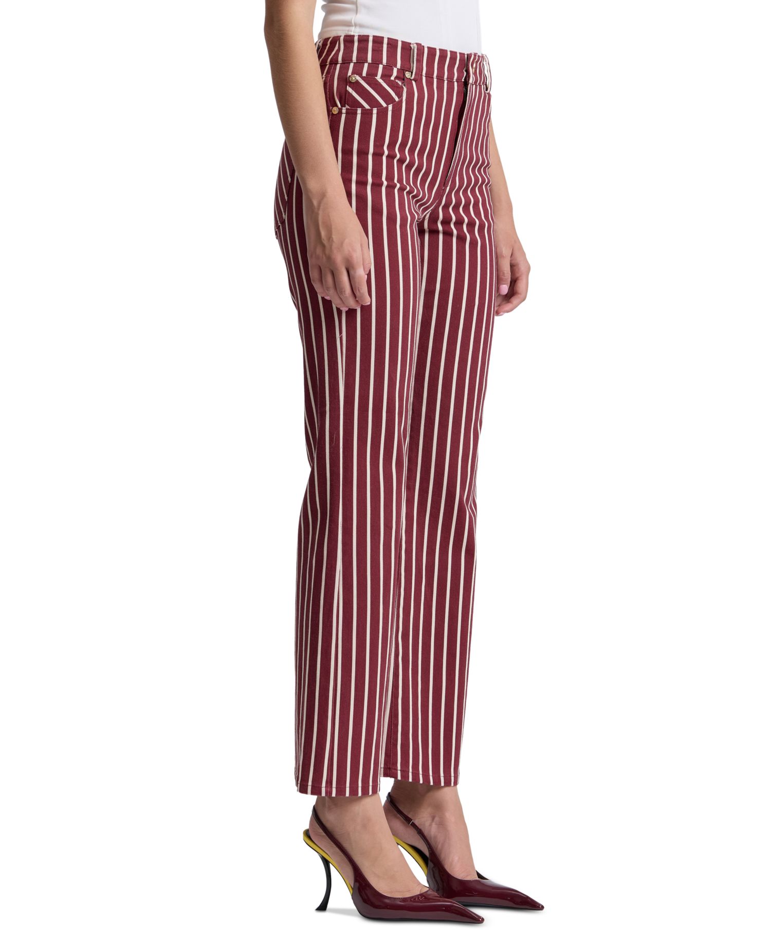 Women's Striped Bootcut Jeans
