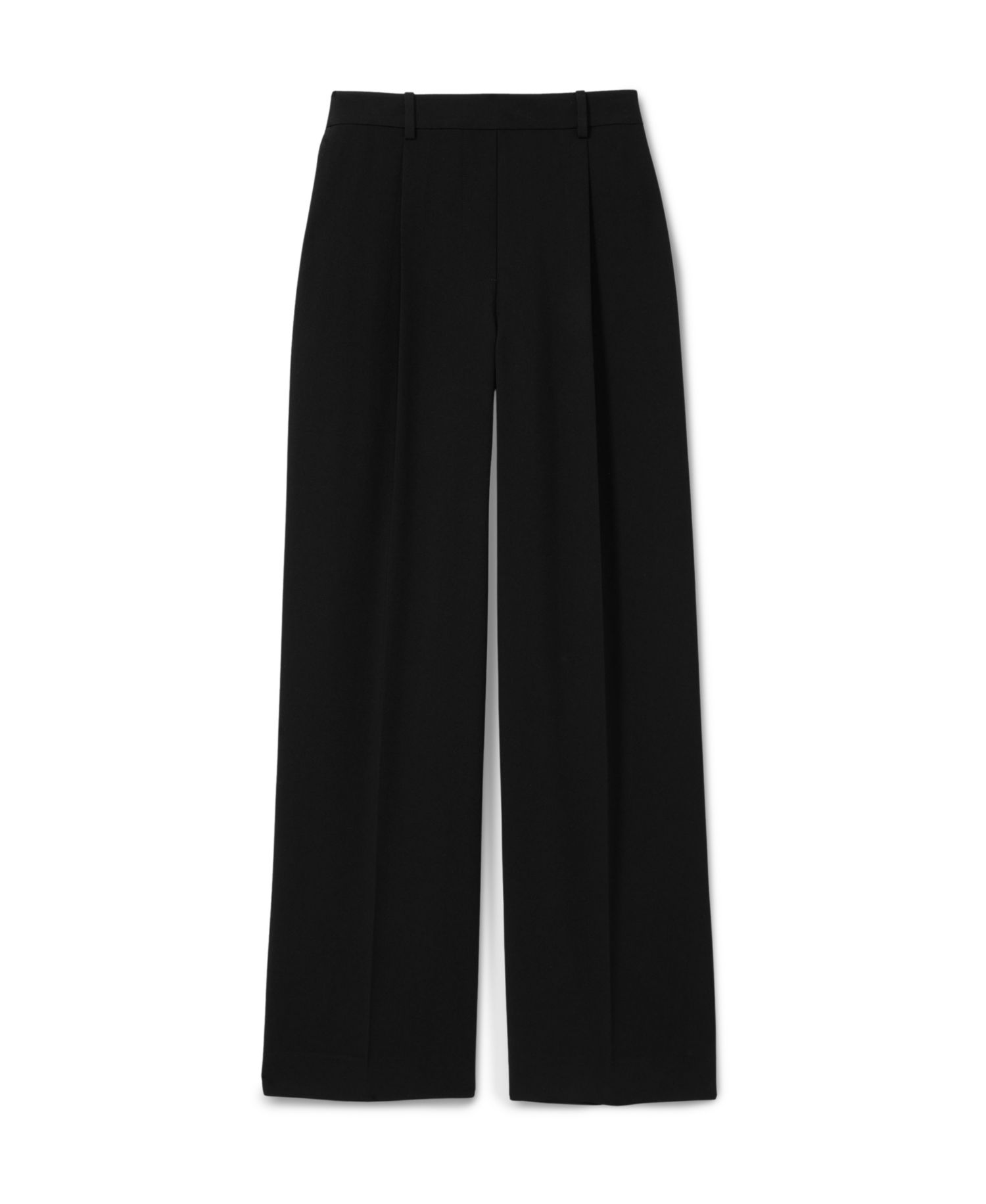 Women's Eden Elasticated-Waist Wide-Leg Twill Trousers
