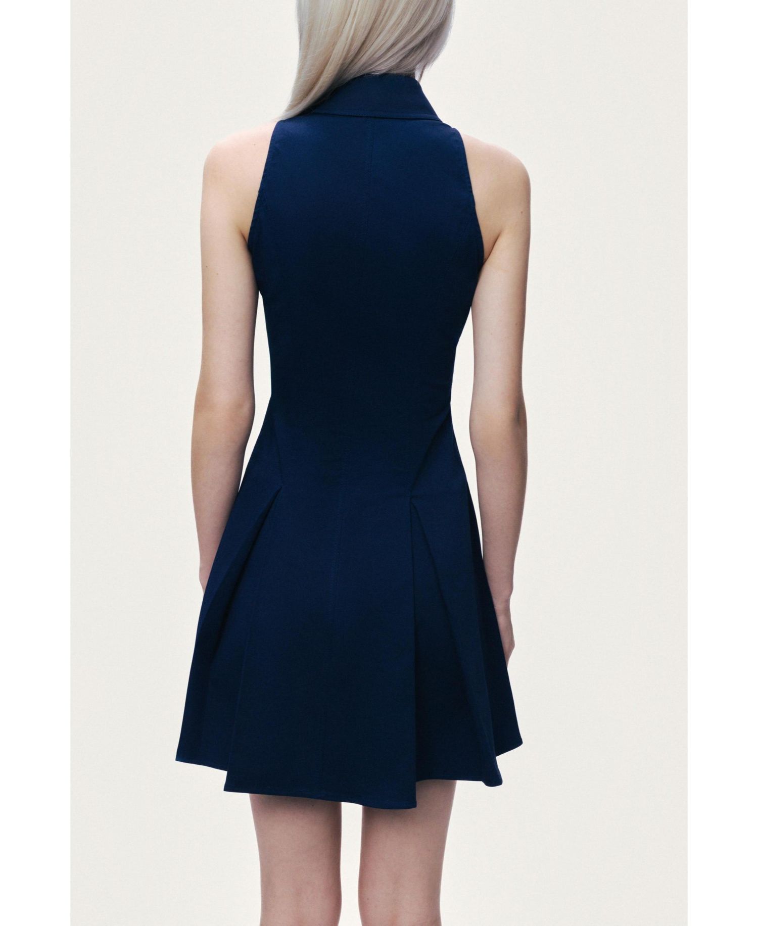 Women's Sleeveless Pleated Mini Dress