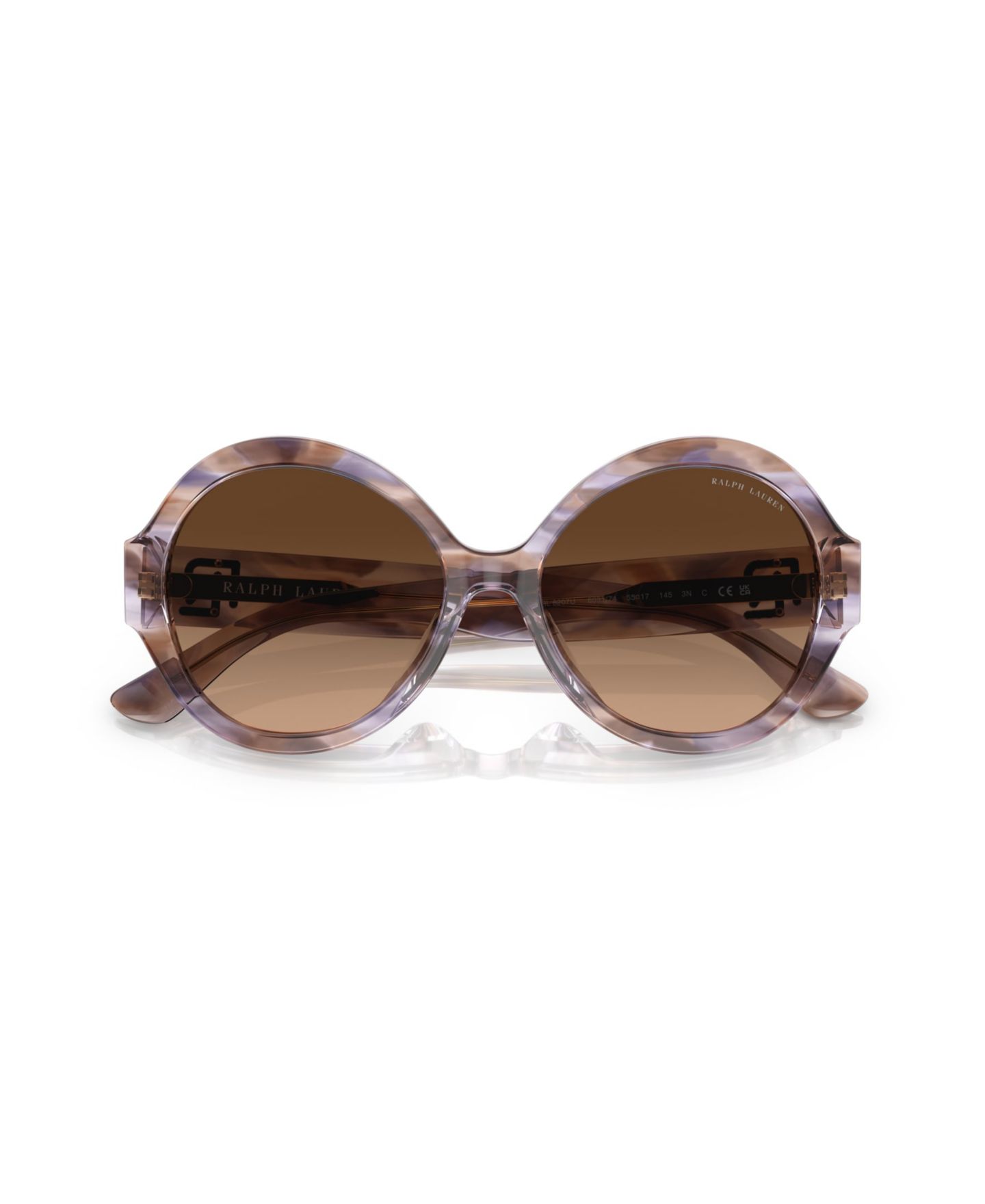 Женские солнцезащитные очки Ralph Lauren The Farrah Sunglasses, RL8207U, цвет: Блестящий чёрный — фото 9
