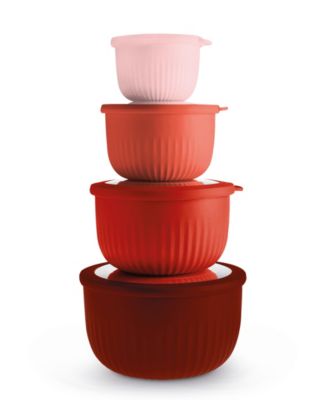 8-Piece Round Nesting Bowl Set with Lids