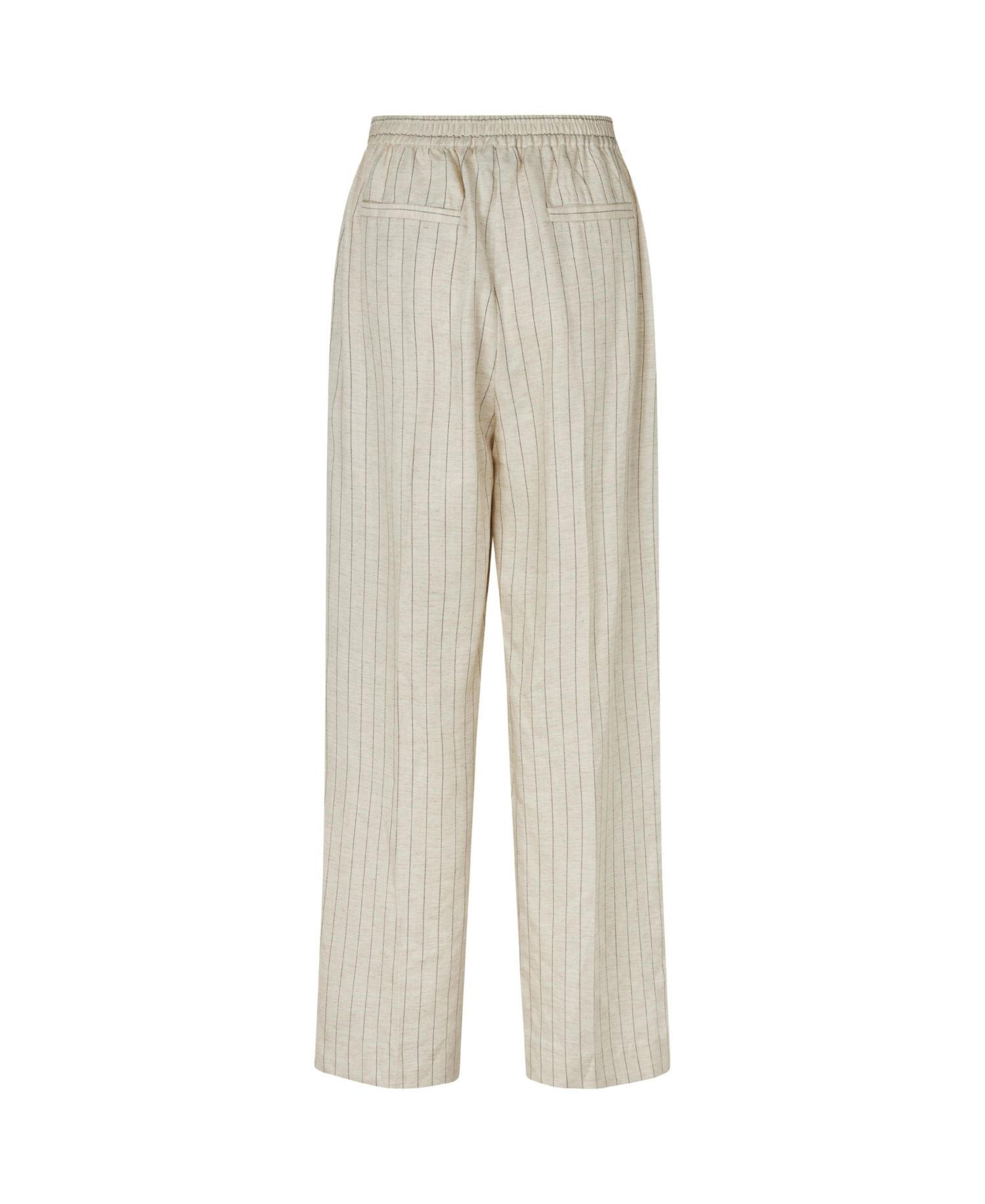 Women's Mapippie Linen-Blend Pinstripe Wide-Leg Trousers