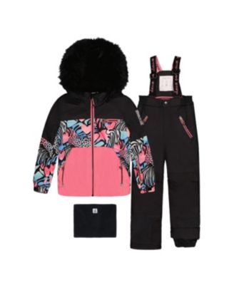 Little and Big Girl's (6-14) Two Piece Play Snowsuit