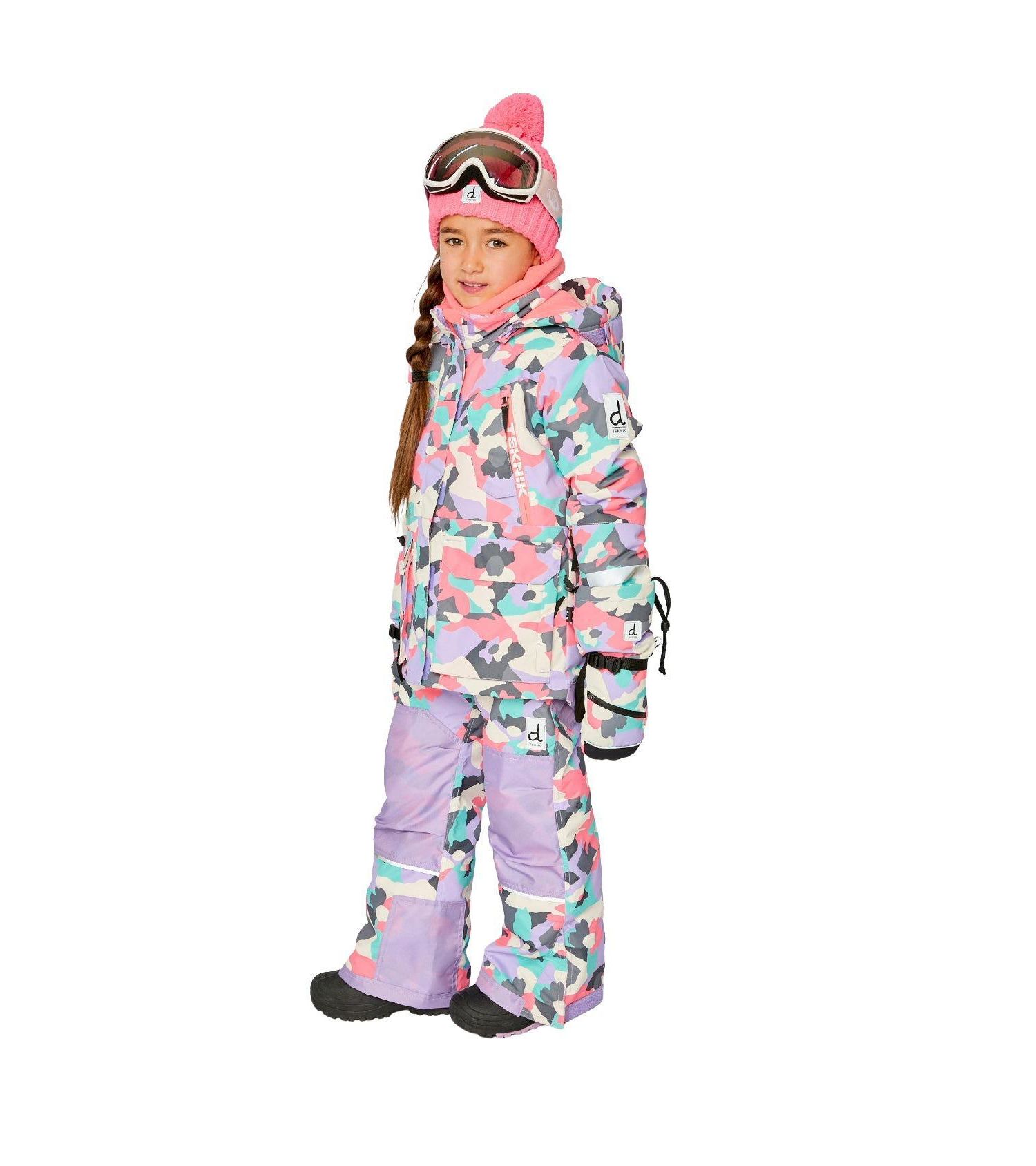 Little and Big Girl's (6-16) Two Piece Teknik Snowsuit