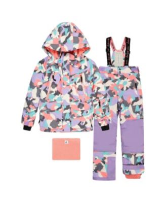 Little and Big Girl's (6-16) Two Piece Teknik Snowsuit