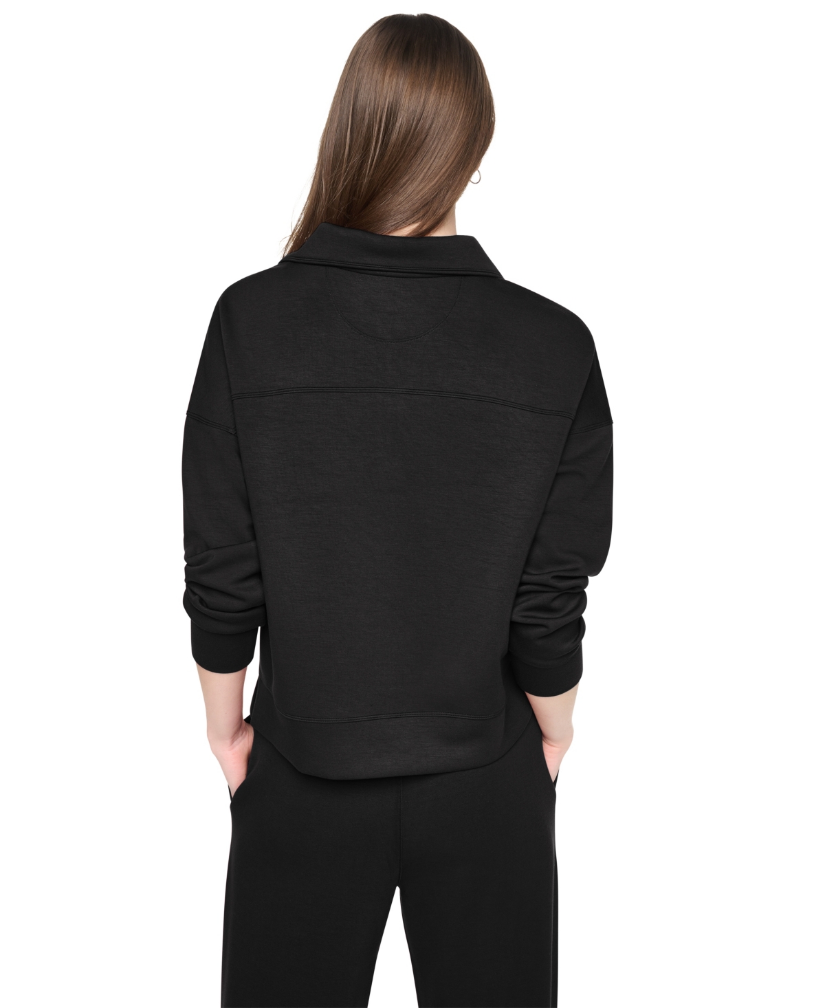 Dkny Sport Women's Mock Neck Half-Zip Sweatshirt