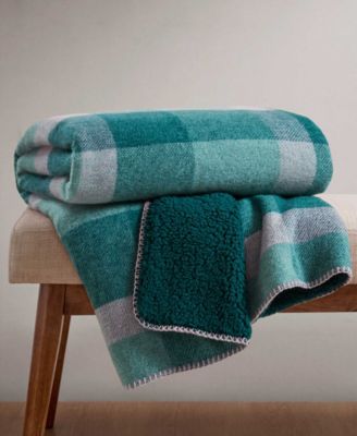 Sherpa Backed Plaid Ultra-Soft Throw, 50" x 60"