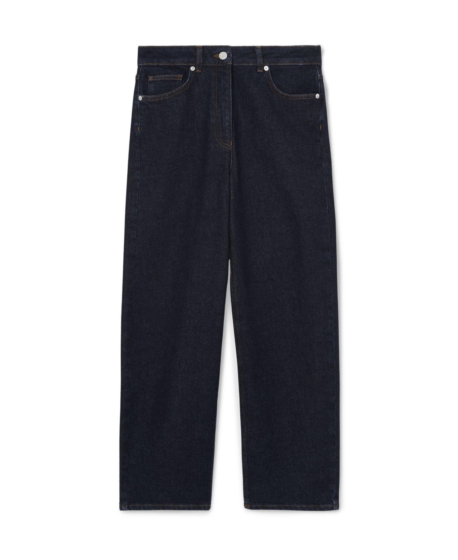 Petite Selin Straight-Leg Cropped Jeans