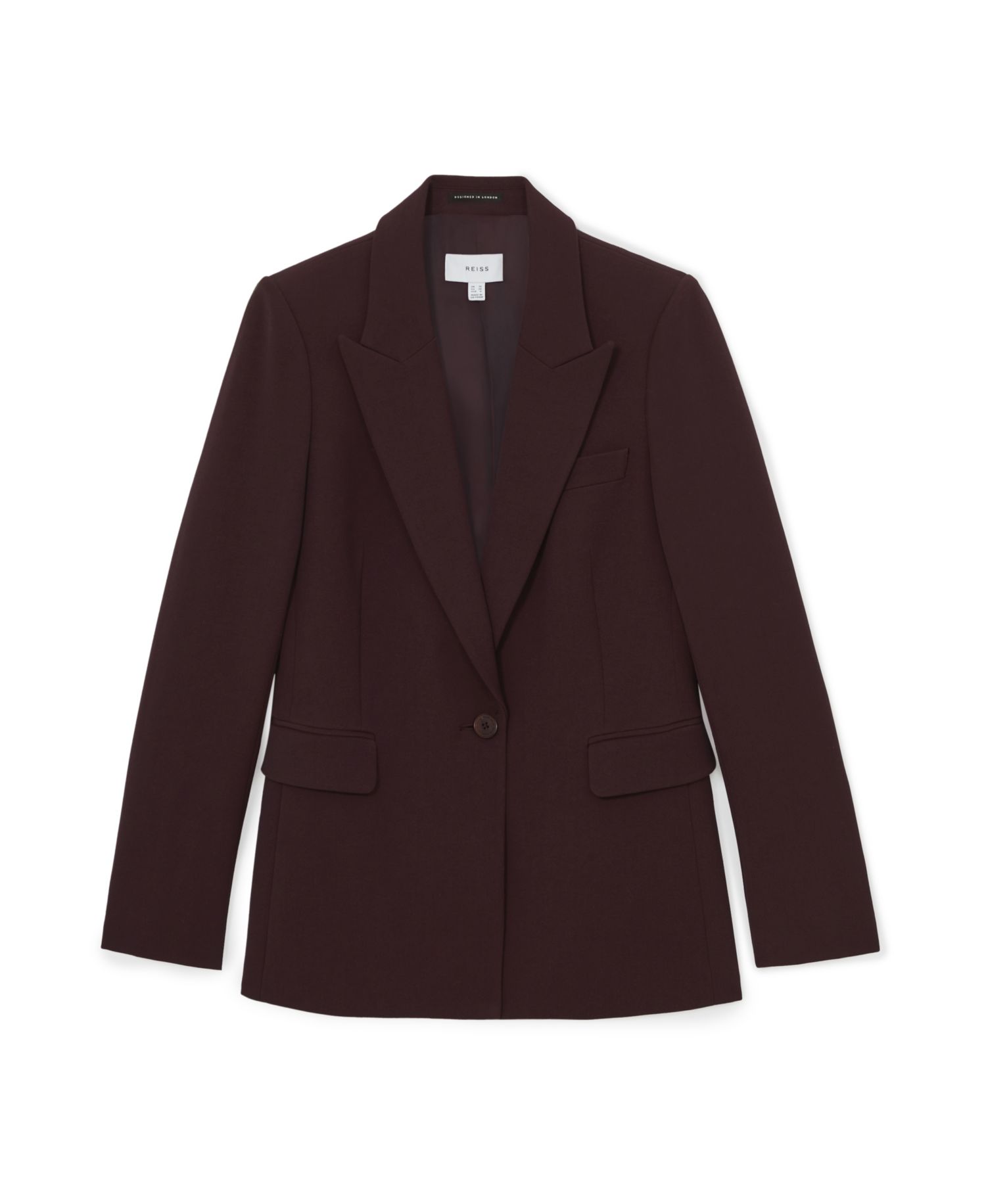 Petite Gabi Double-Breasted Peak-Lapel Blazer