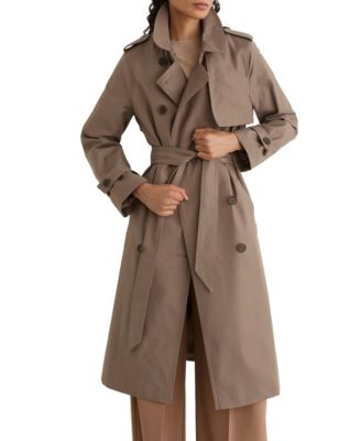 Women's Azura Hooded Double-Breasted Trench Coat