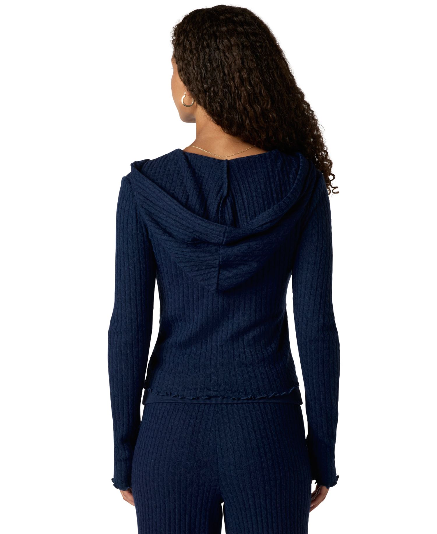 Junior's Baby Cable Pull-On Hoodie