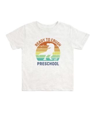 Toddler Boys Ready to Crush Preschool Short Sleeve T-Shirt