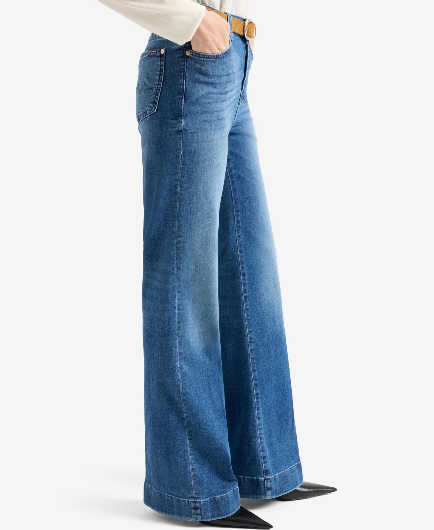 Women's Modern Dojo High-Rise Wide-Leg Flare Jeans