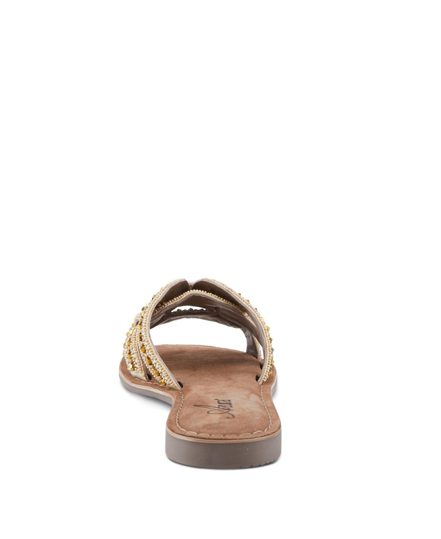 Женские балетки Azura Poshco with Smooth Suede Upper, цвет: Бежевый разноцветный — фото 4