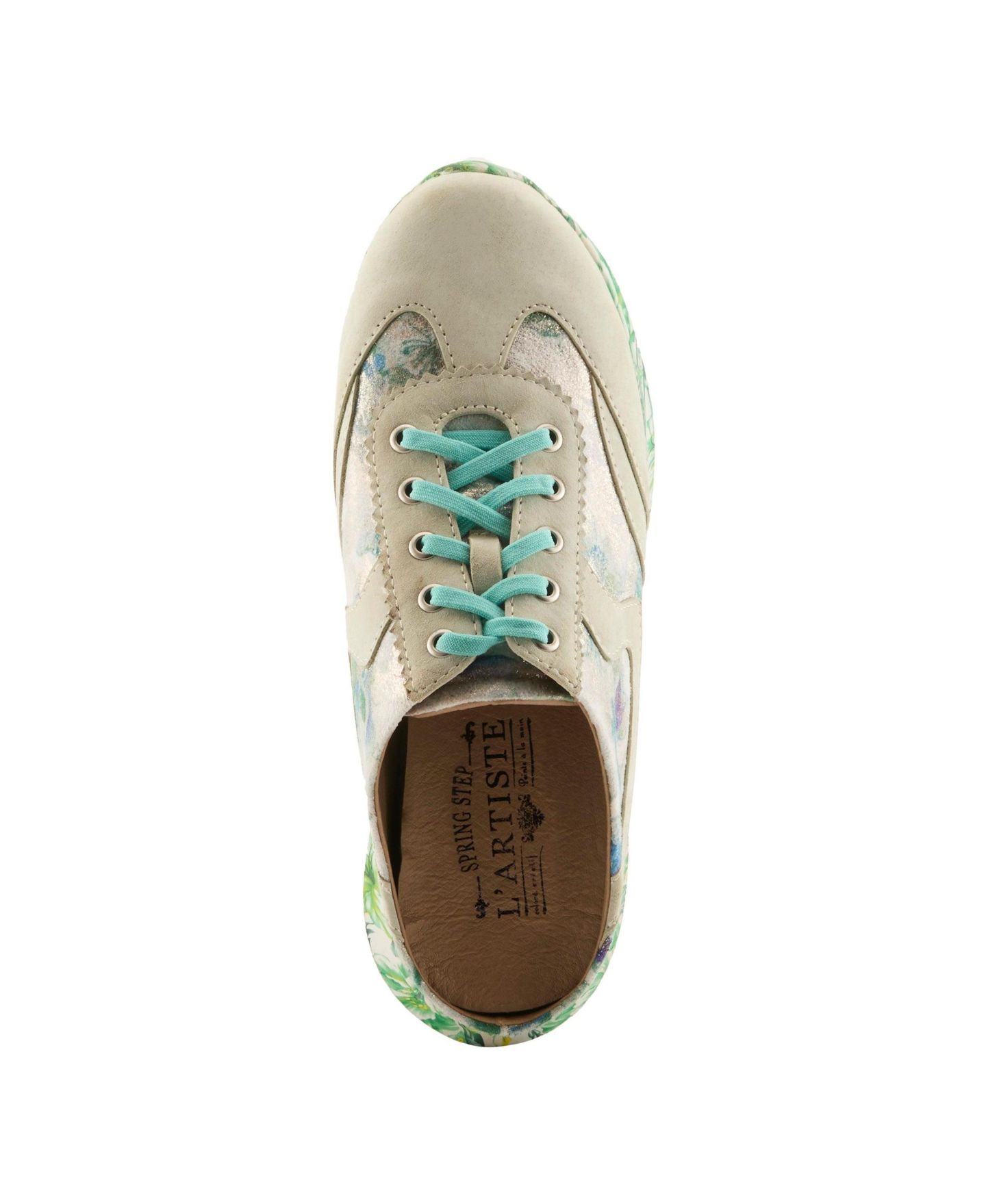 Женские сабо L'Artiste Stepinside Fashion Mule with Cushioned Insole, цвет: Мятный зелёный разноцветный — фото 3