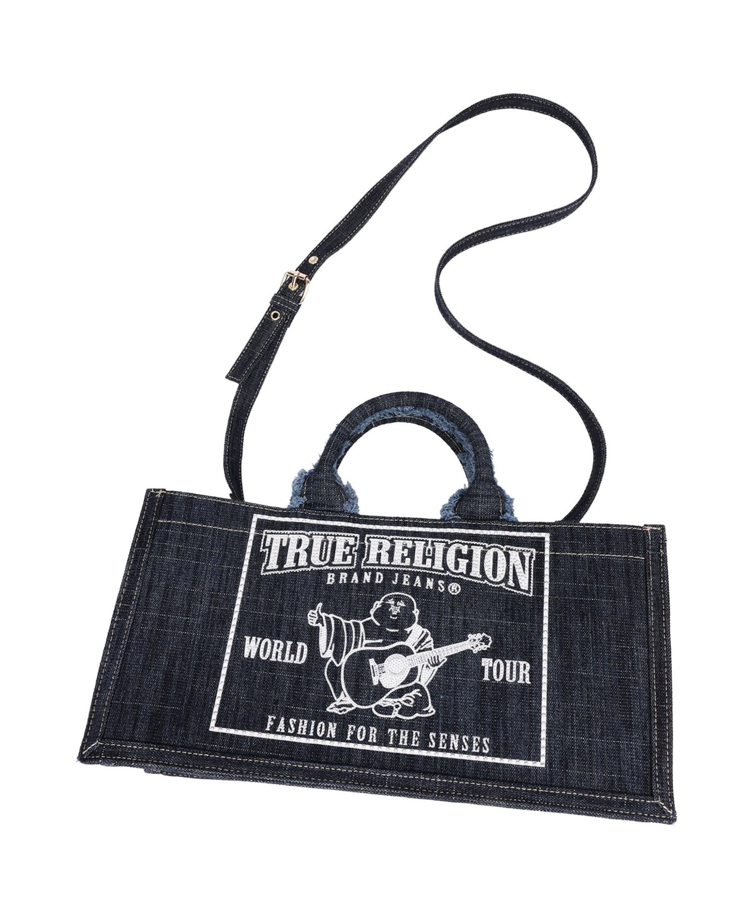 Multi-Strap Denim Shoulder Bag