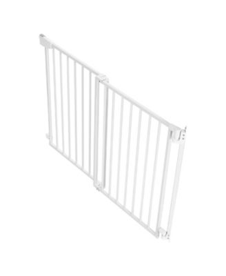 No Bottom Bar Dog Gate for Stairs 30 Inch High Adjustable 31 to 48 Inch