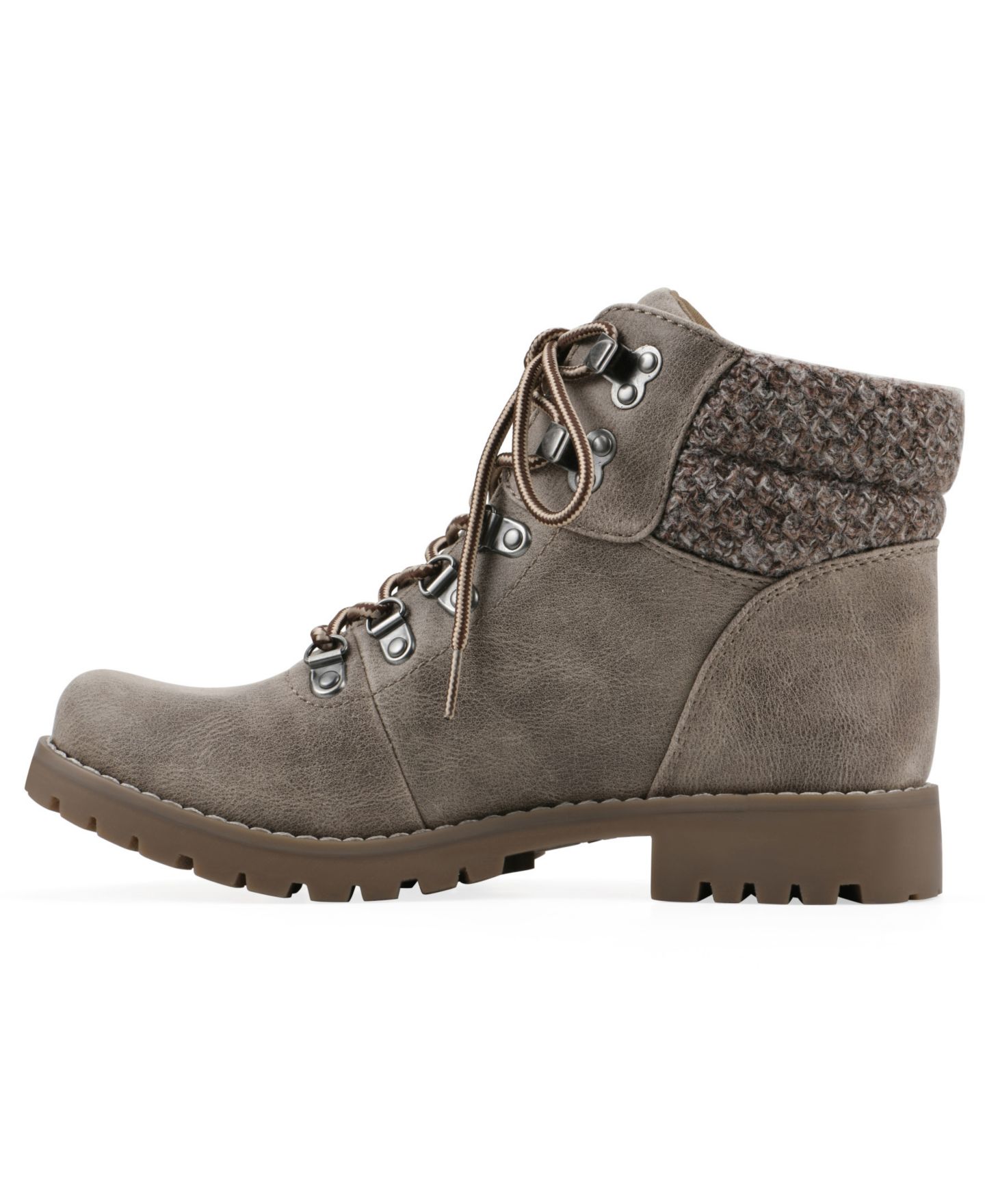 Женские ботинки Cliffs by White Mountain Pathfield Lace-Up Booties, цвет: Серо-бежевый — фото 6