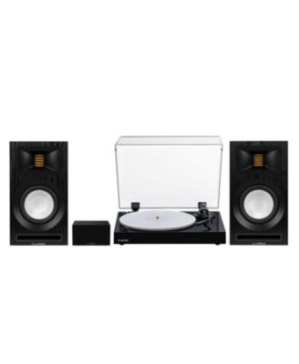 RT85 Reference-Grade Vinyl Turntable with Ri71 Powered Bookshelf Speakers and Preamp