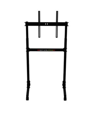 Round Tube Freestanding Single Monitor Stand