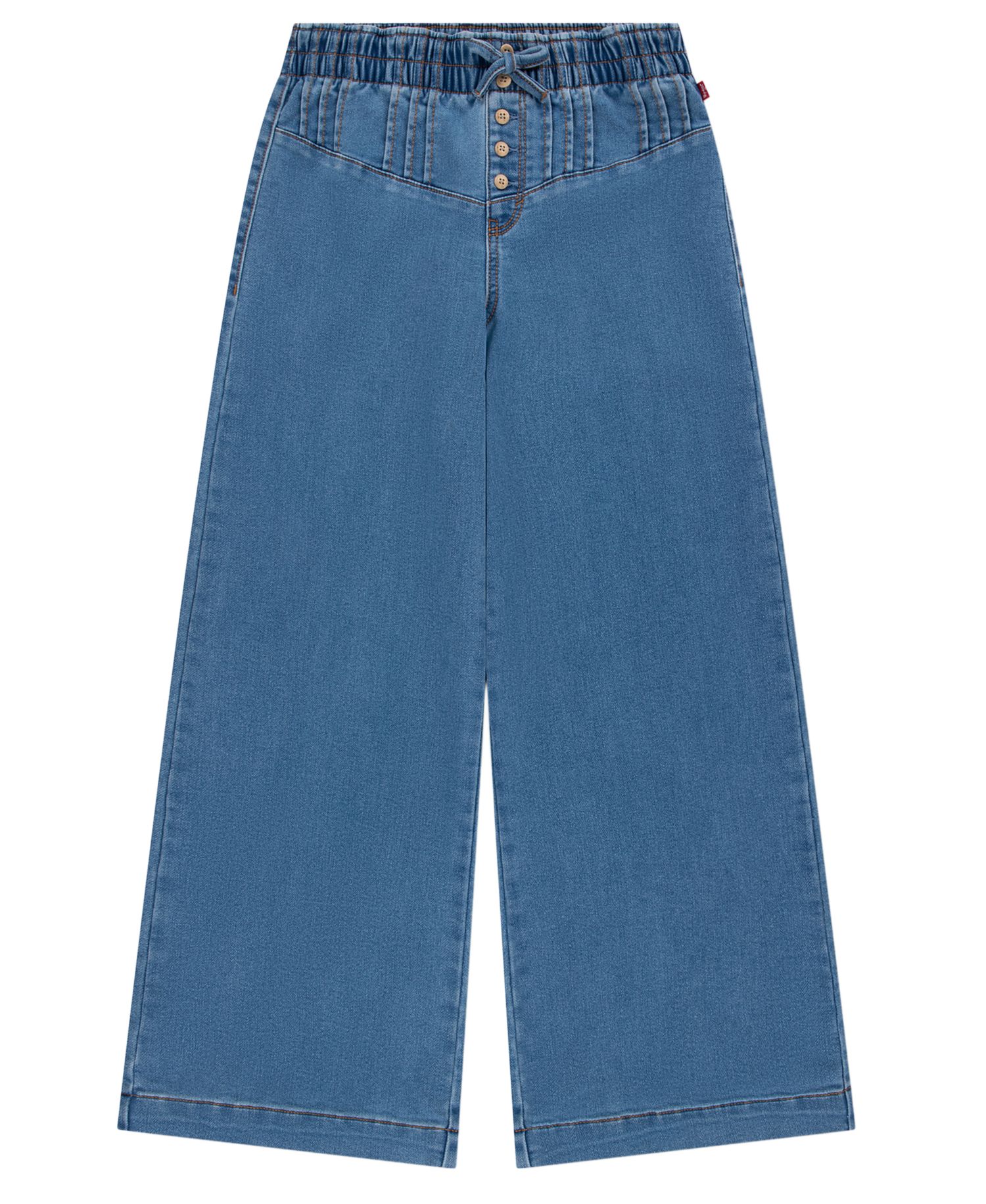 Girls 7-16 Pull On Pintuck Wide Dobby Pants