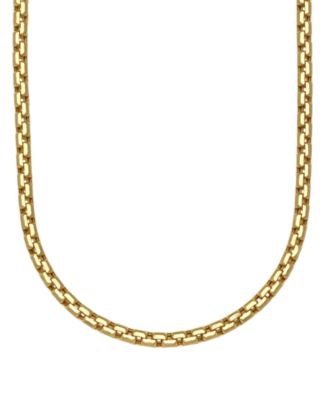 Diamond-Cut Box Chain 26" Necklace in 10k Yellow Gold