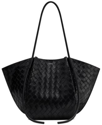 Nala Wide Weave Texture Large Tote Handbag