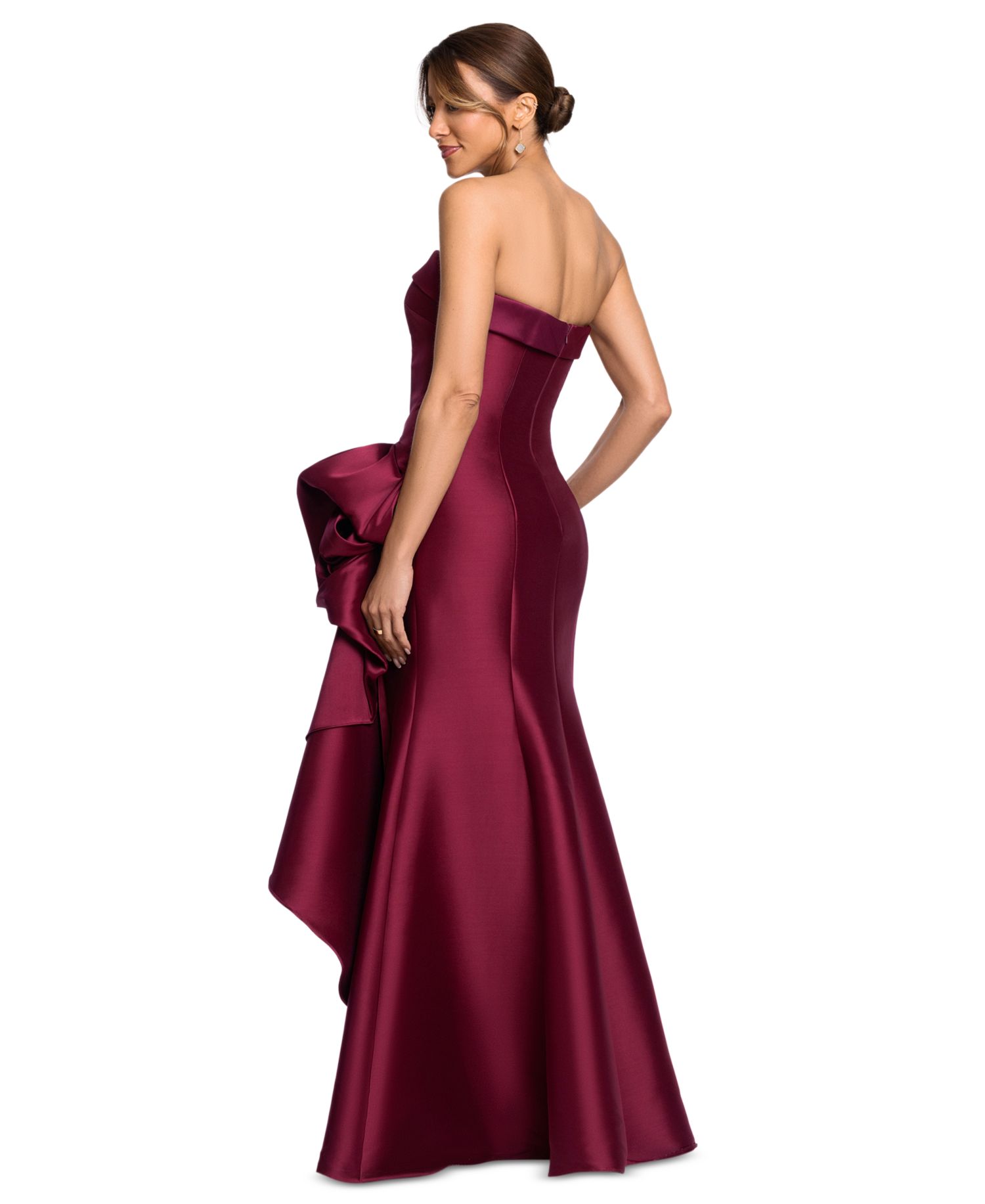 Women's Gathered Strapless Gown