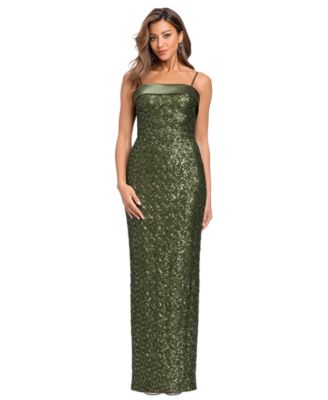 Women's Strapless Sequin Formal Gown
