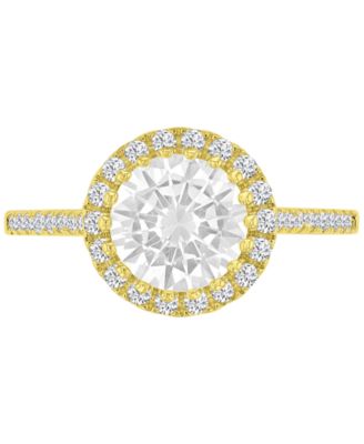 14k Gold-Plated Round Timeless Bridal Ring
