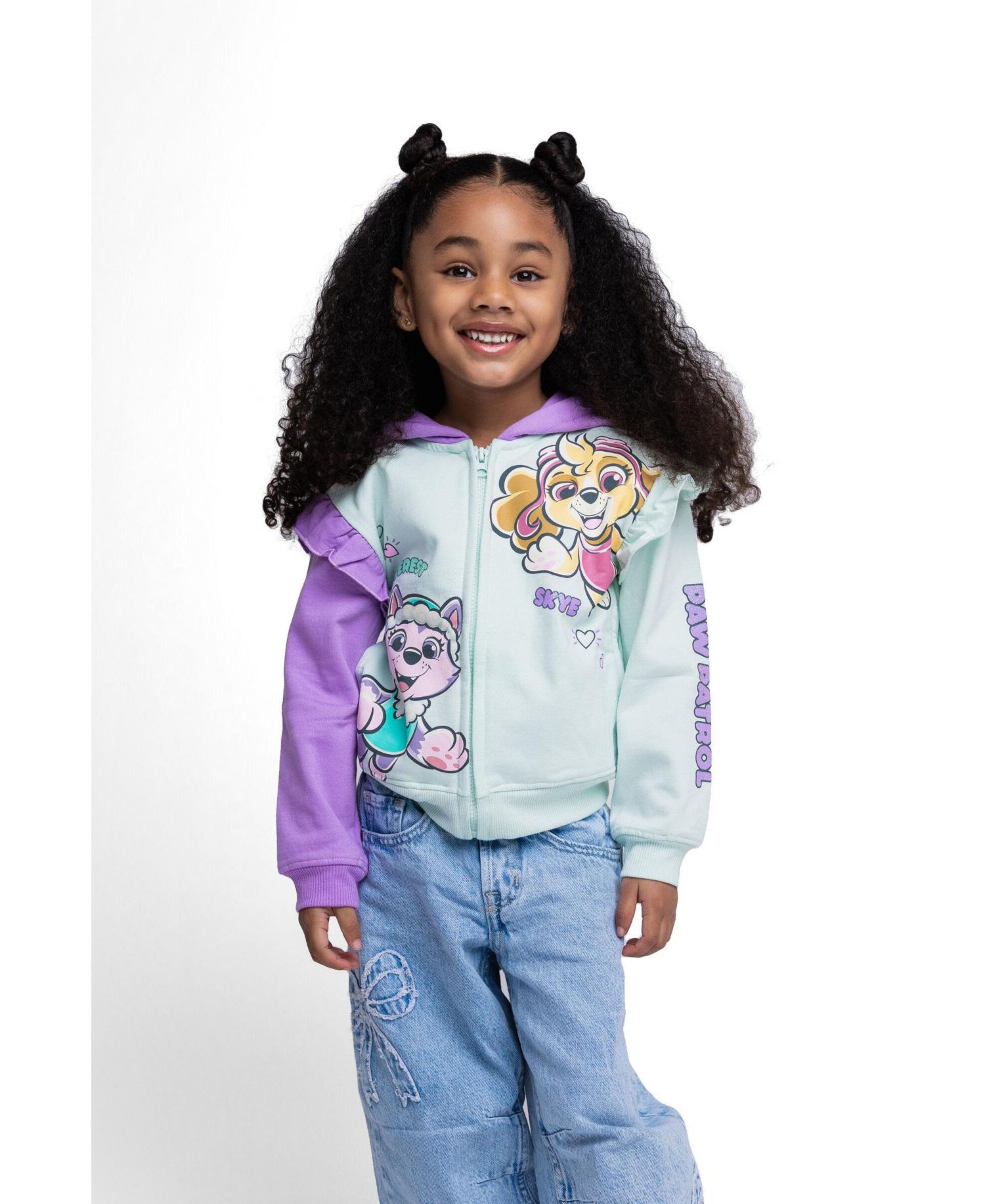 Girl's (5-12) Fleece Zip-Up Hoodie