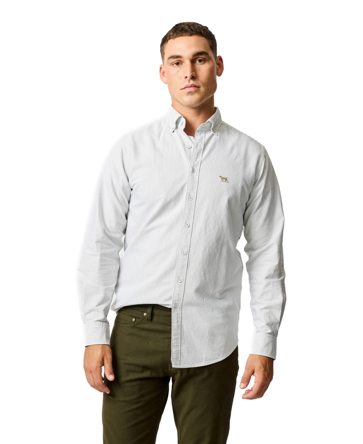 Men's Oxford Stripe Cotton Shirt